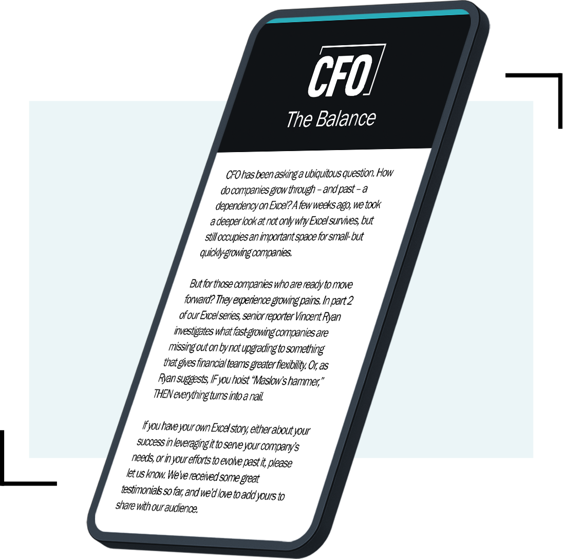 CFO.com newsletter example